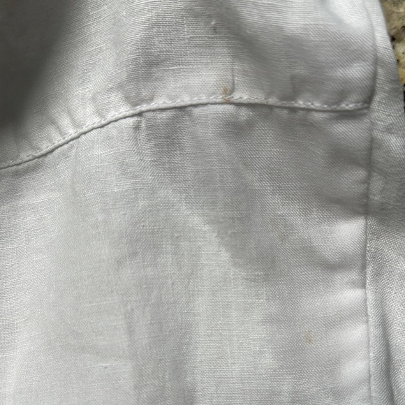 Eileen Fisher 100% Organic Linen Elastic Waist Pull On White Pants Women’s XL - Picture 11 of 16